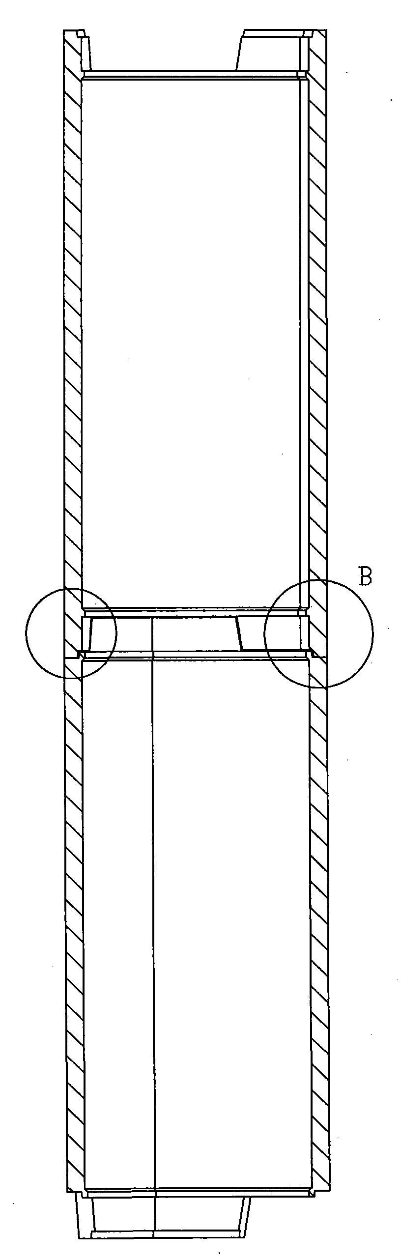 Method for reinforcing cement column intensity and module used in the same