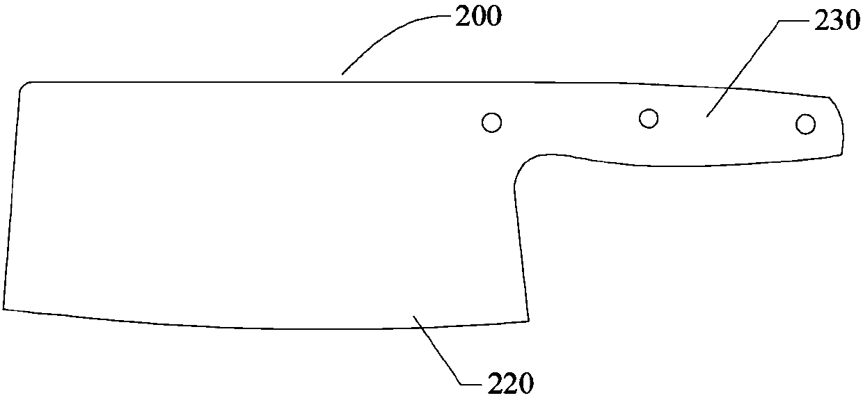 Knife and processing method of knife