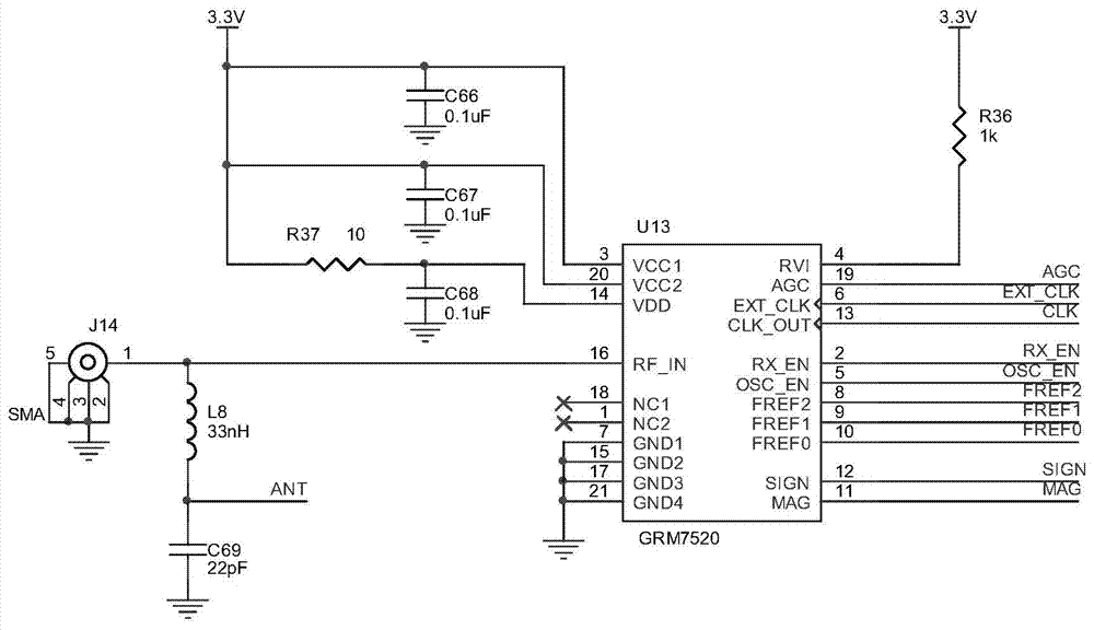 Data processing method for Beidou and GPS common frequency point real-time signal receiving and processing system