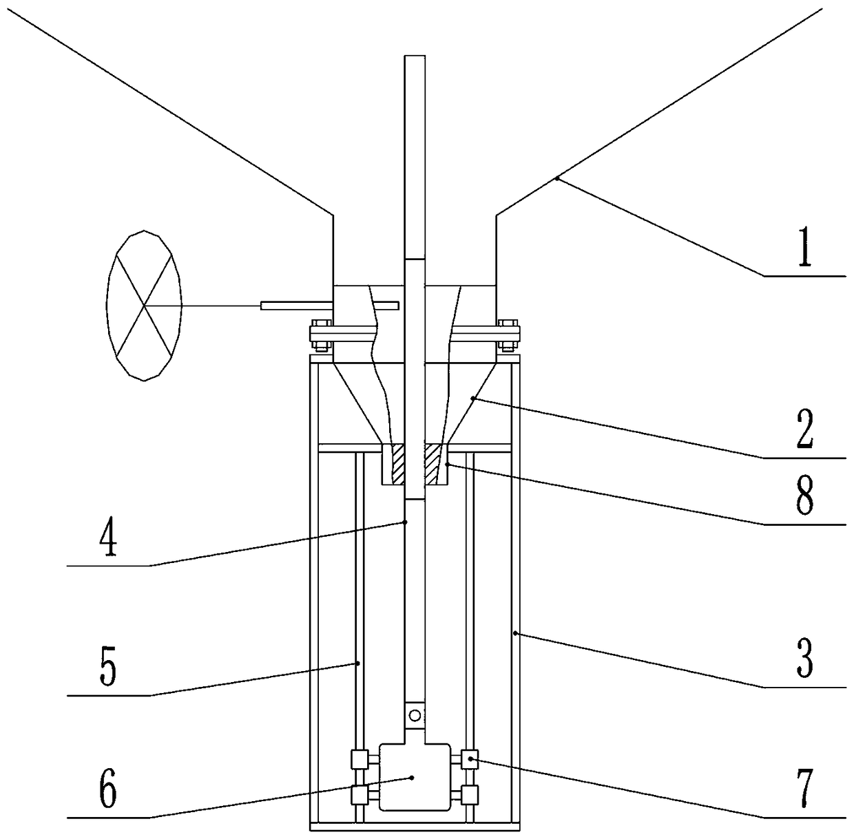 Bulk grain silo deep reverse sampling device and method