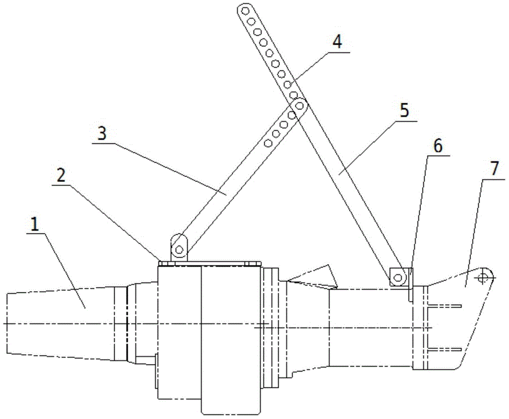 Lifting handle device mounted on submersible flow pushing device