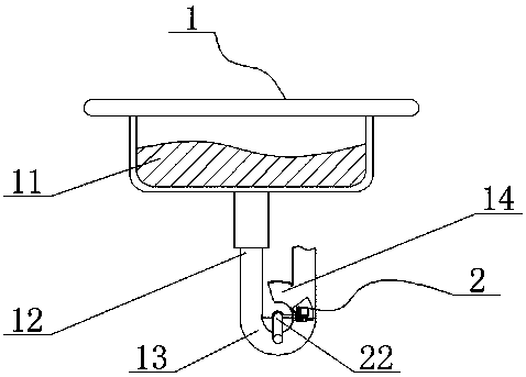 Anti-blocking device for U-shaped pipe of dish washing pool
