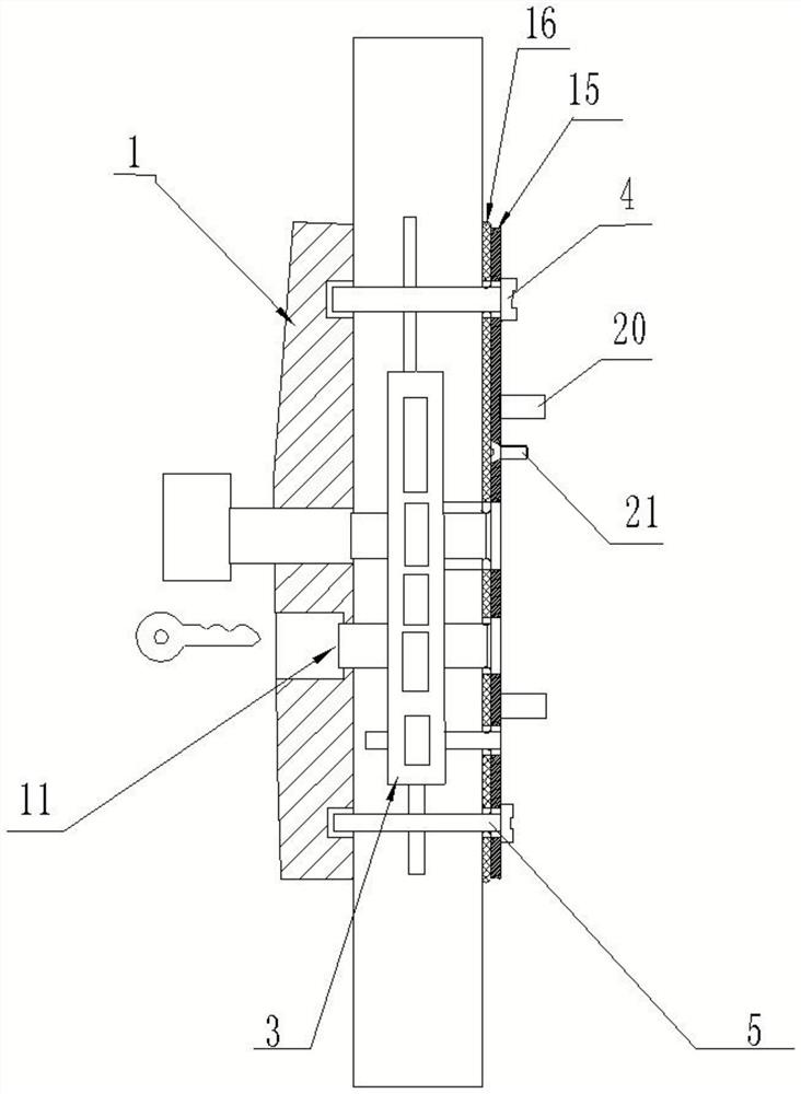 Device and method for guaranteeing fire-resistant integrity of intelligent door lock