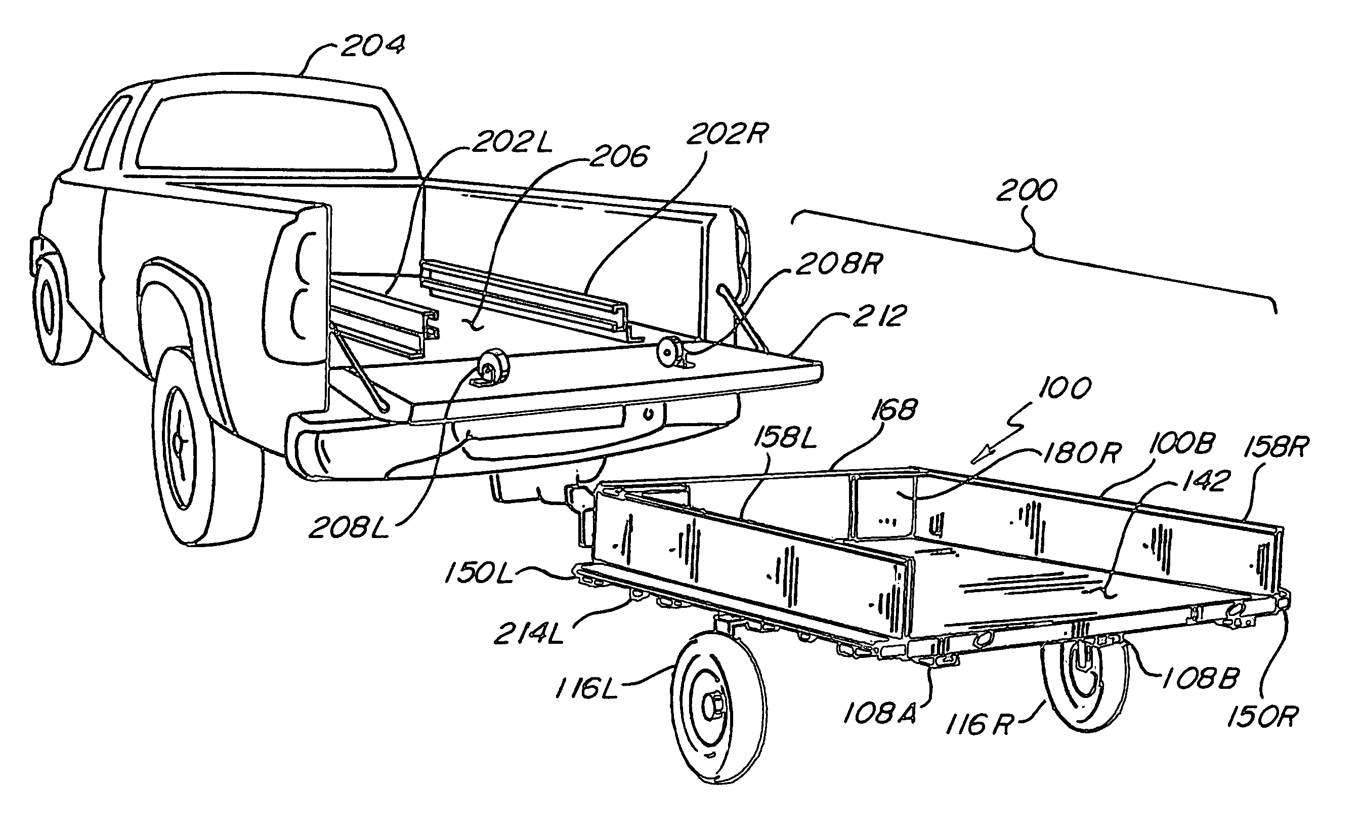 Stow-away trailer system