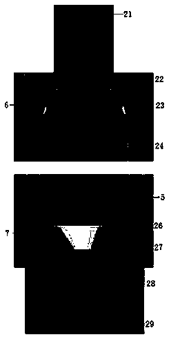 Ventilation cooling sand core for casting cylinder jacket of diesel engine and manufacturing method thereof