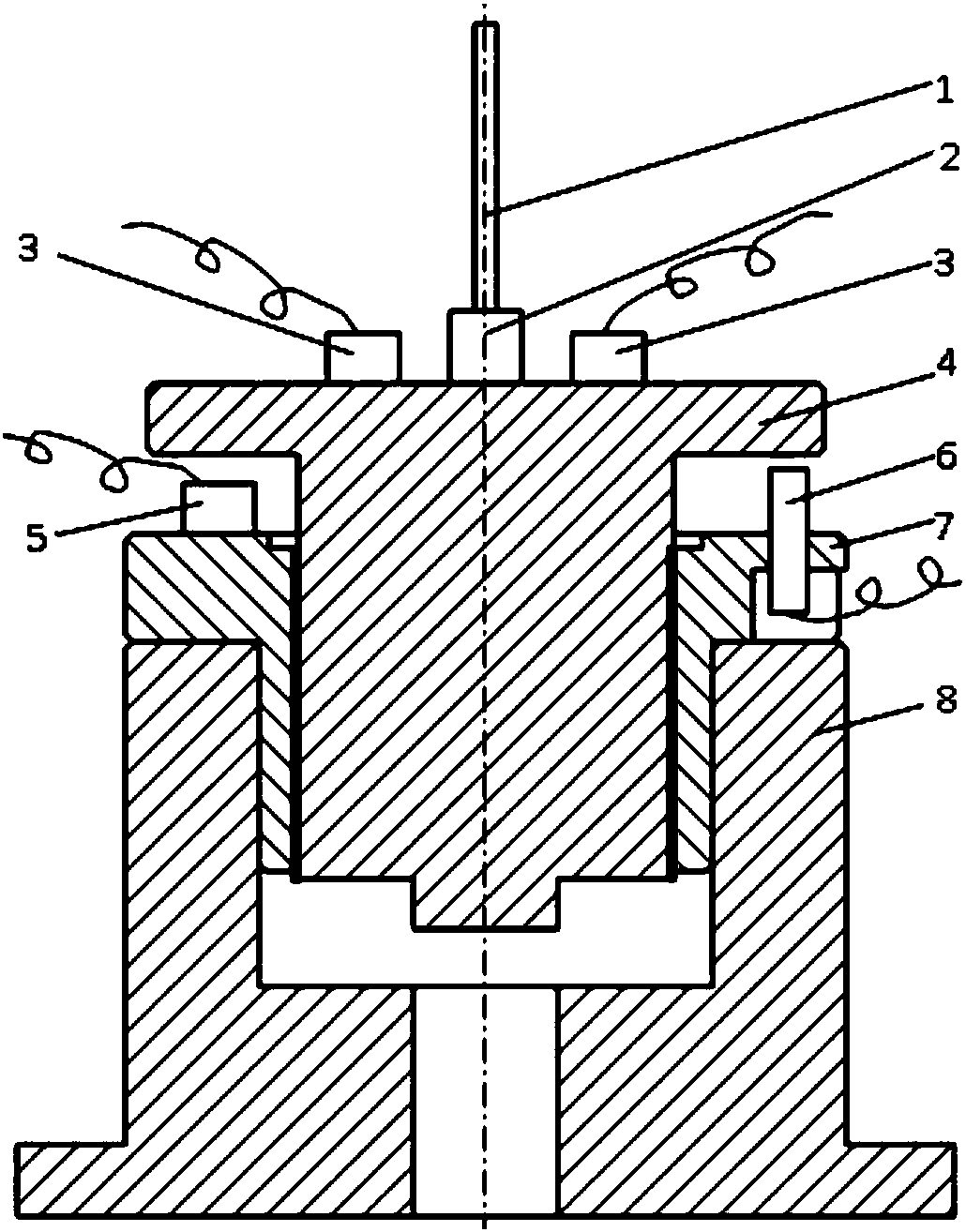 Modular oil film damping test device and method