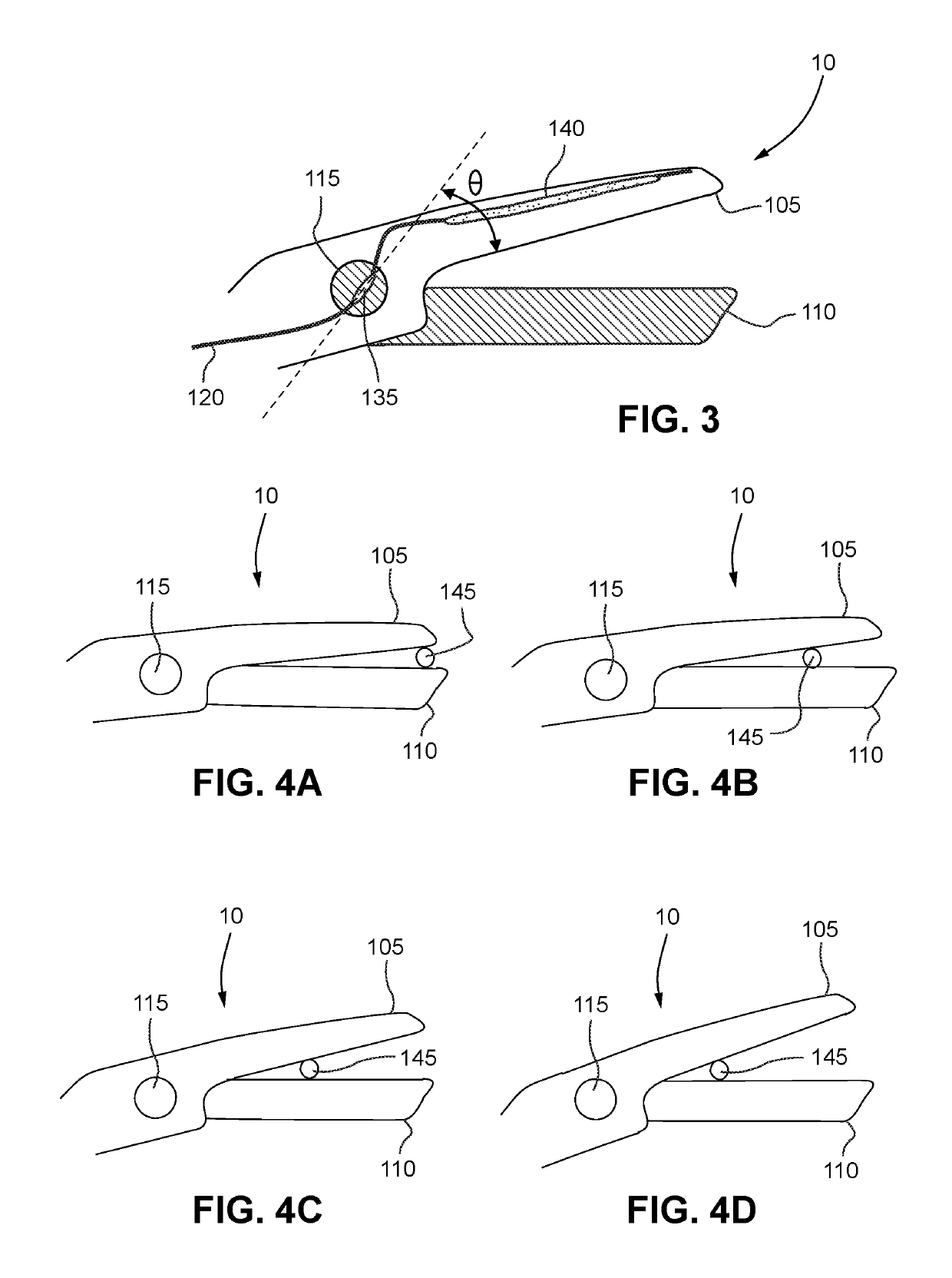 Fiber optic sensing of tool strain or tool angle