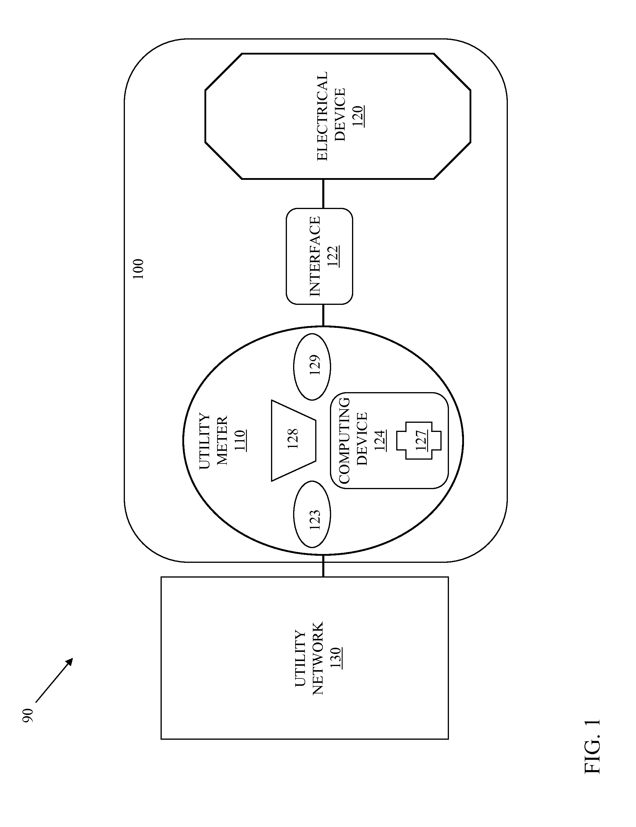 Monitoring system for an electrical device