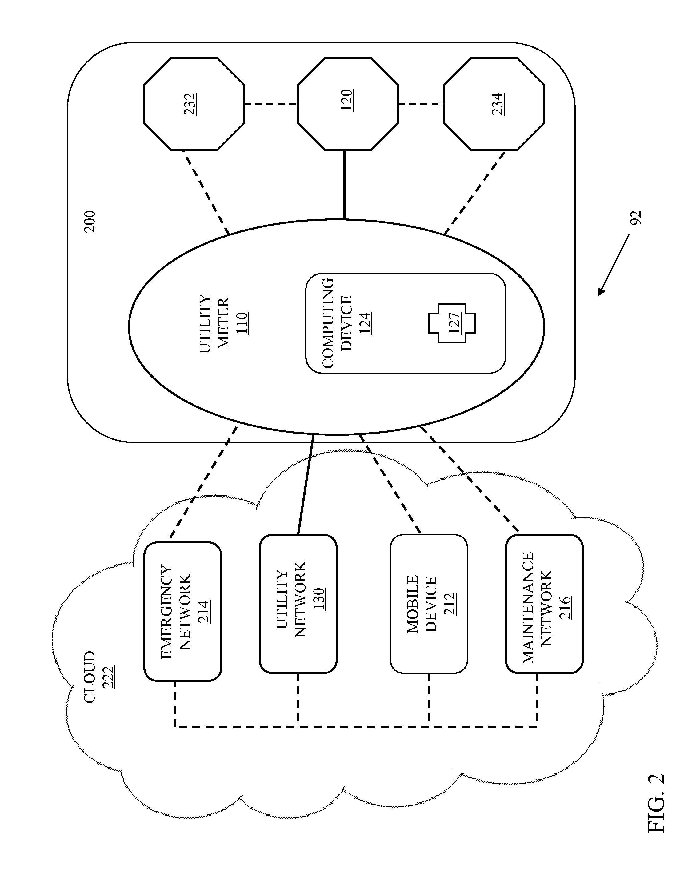 Monitoring system for an electrical device