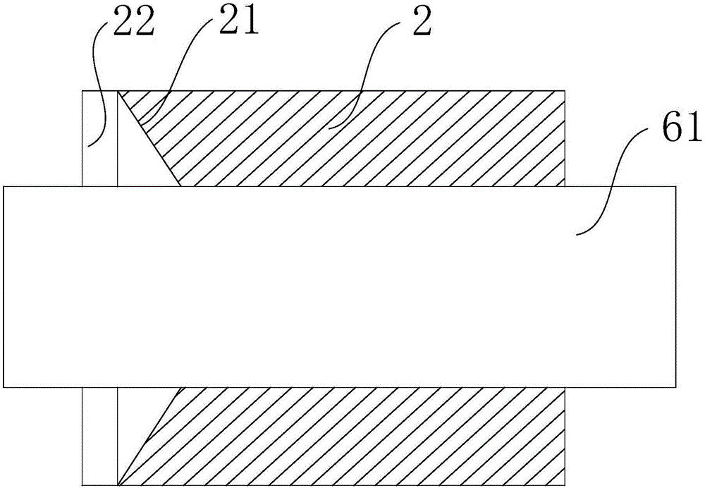 Viscous and dense material discharging device and viscous and dense material manufacturing system