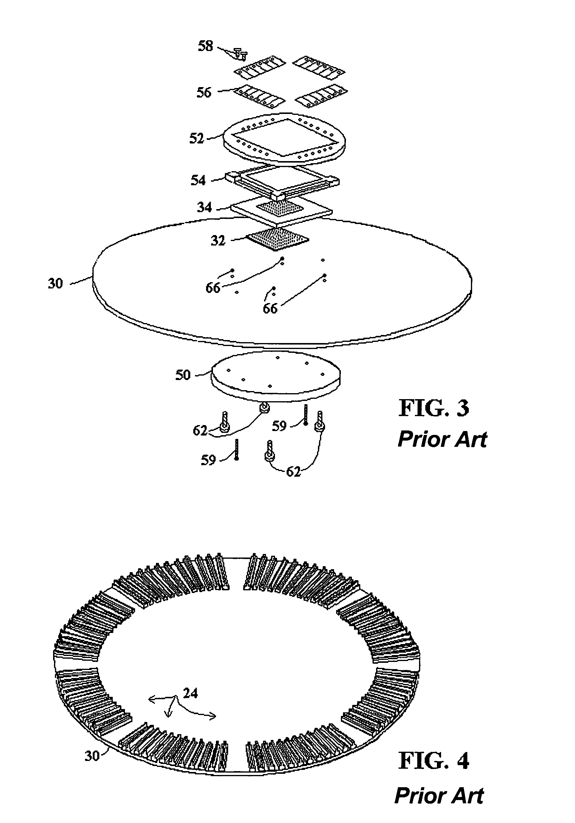 Mechanically reconfigurable vertical tester interface for IC probing