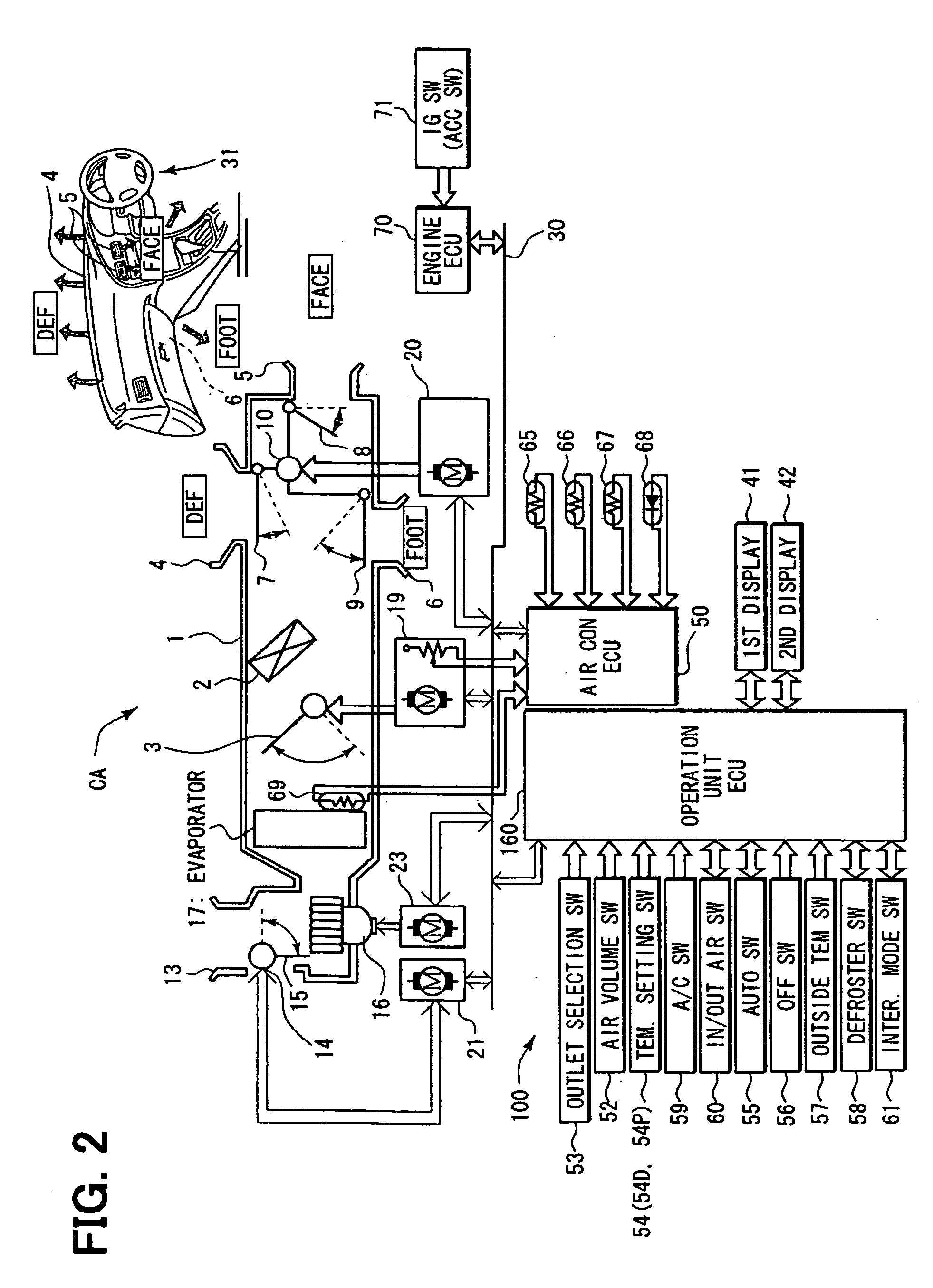 Onboard electronic device operating unit