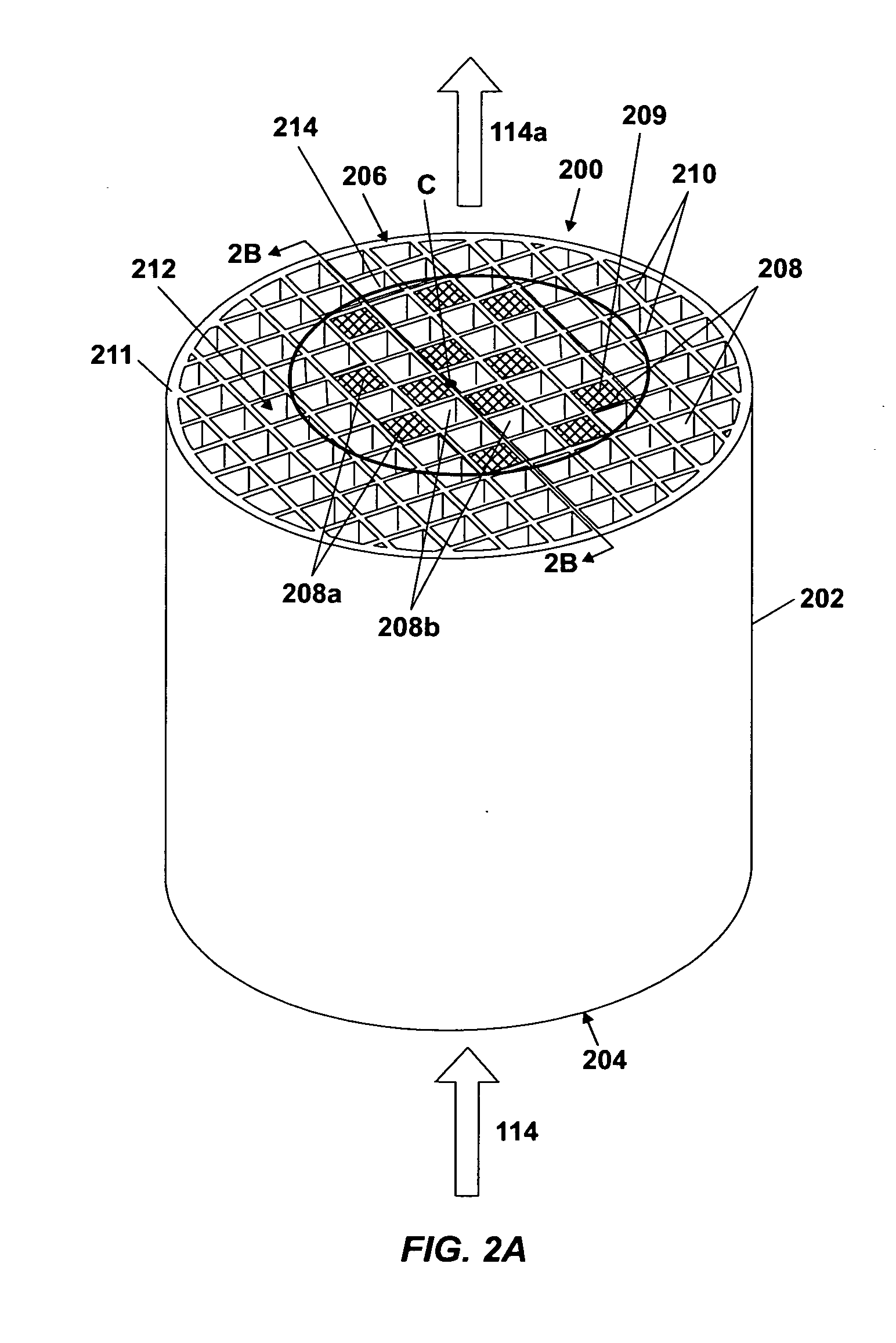Flow-through honeycomb substrate and exhaust after treatment system and method