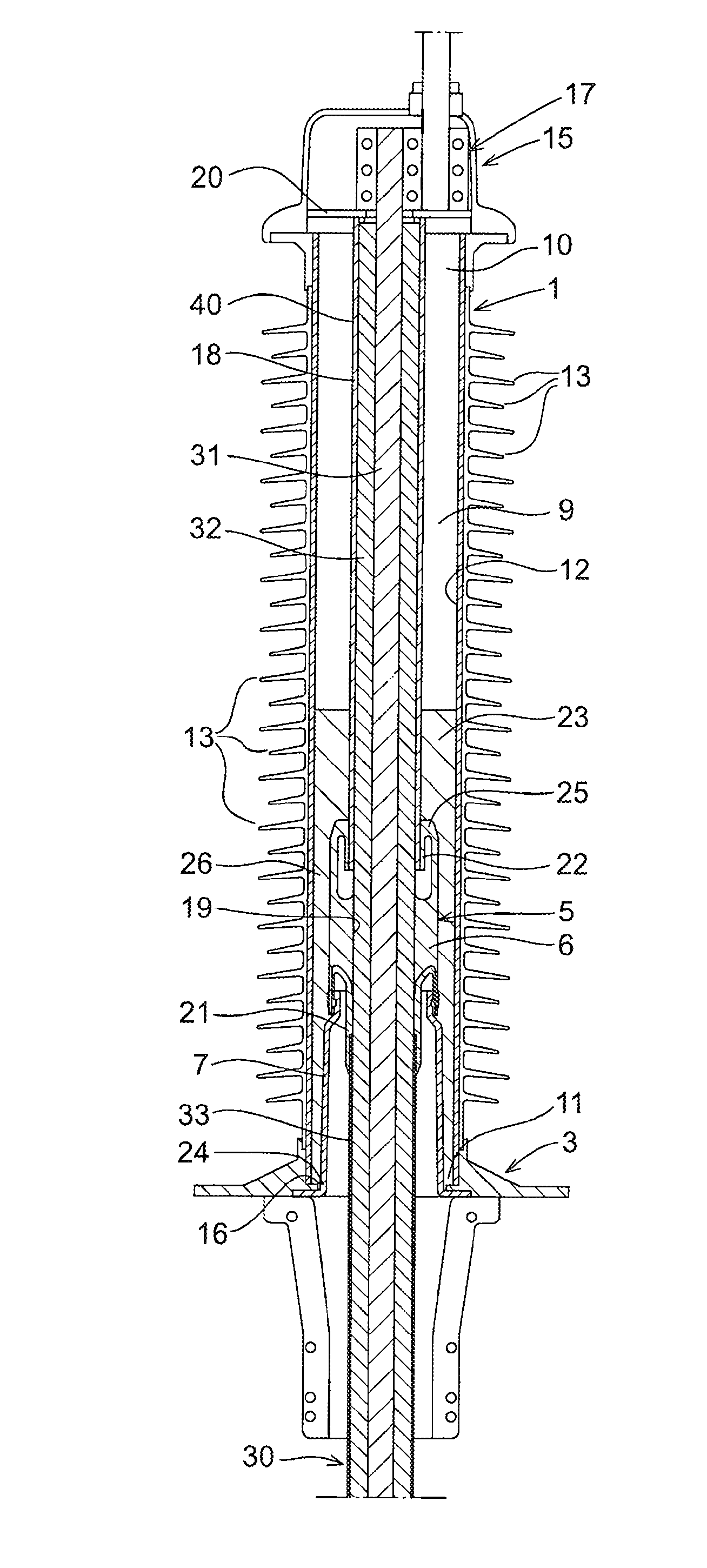 Cable termination device, a method for prefabricating a cable termination device and a method for achieving a cable termination