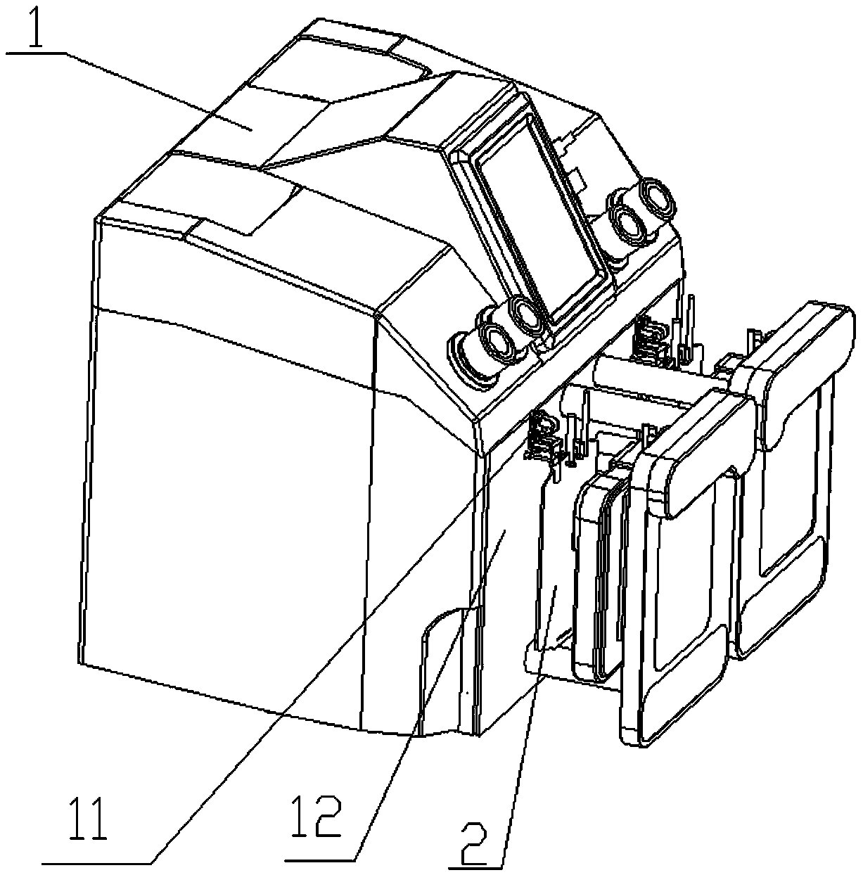 Blood component separator and automatic stopper breaking mechanism thereof