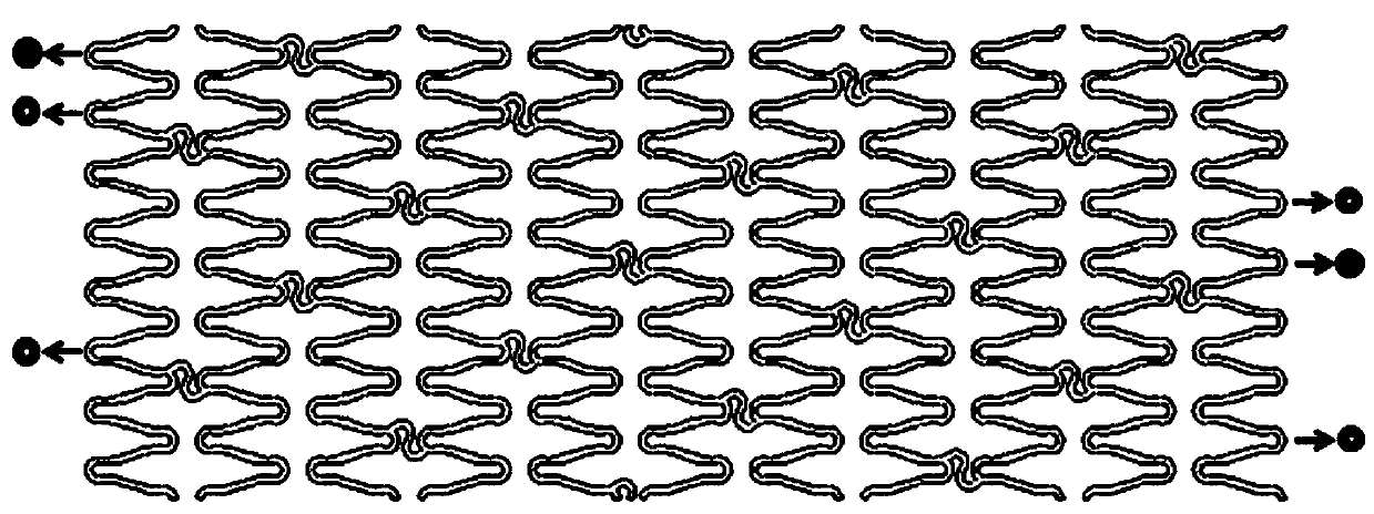 A marker capable of developing degraded stents under X-rays and a preparation method thereof