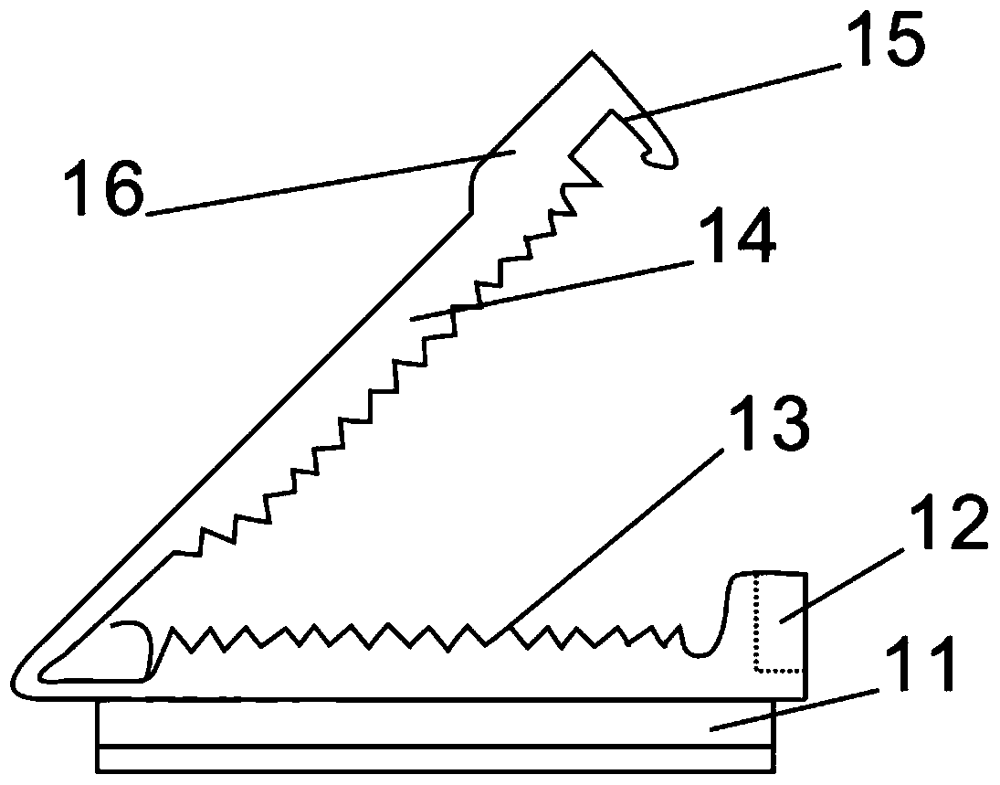 A guide rail deduces two-way clip-type umbilical cord disconnector