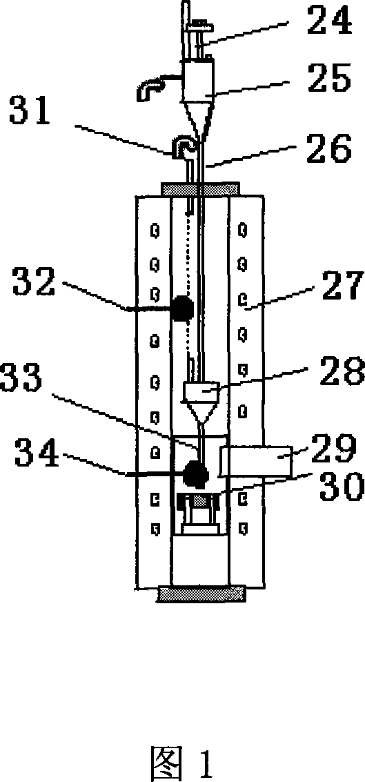 High temperature abrasive particle wear-out detecting device and method