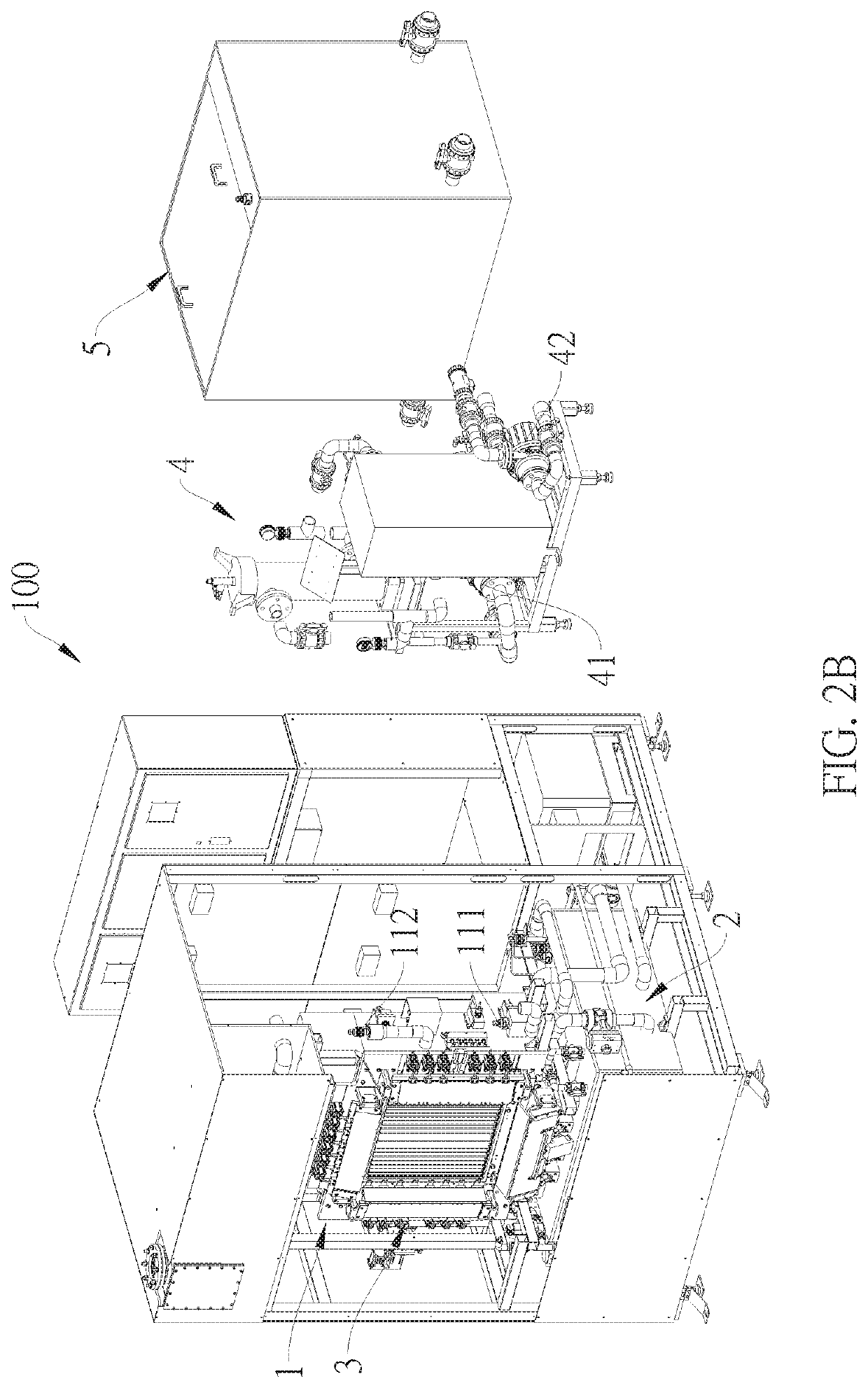 Vertical electroplating module and electroplating method for fan-out panel level chip