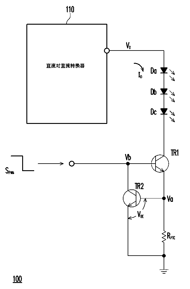 Backlight module, over-temperature protective circuit and over-temperature protective method