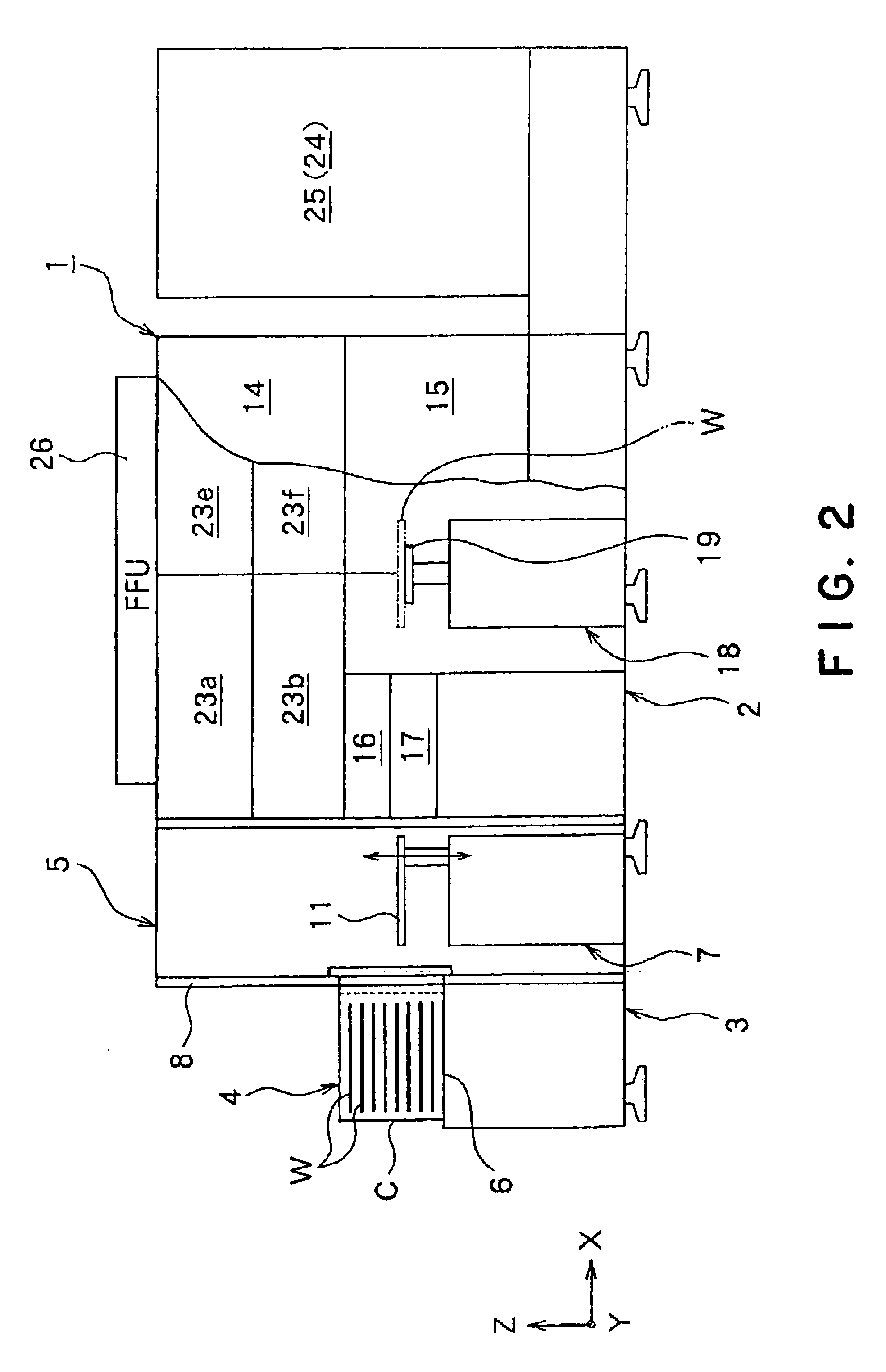Substrate processing system with positioning device and substrate positioning method