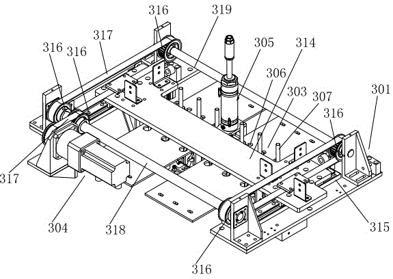 Clamping mechanism of food boxing machine