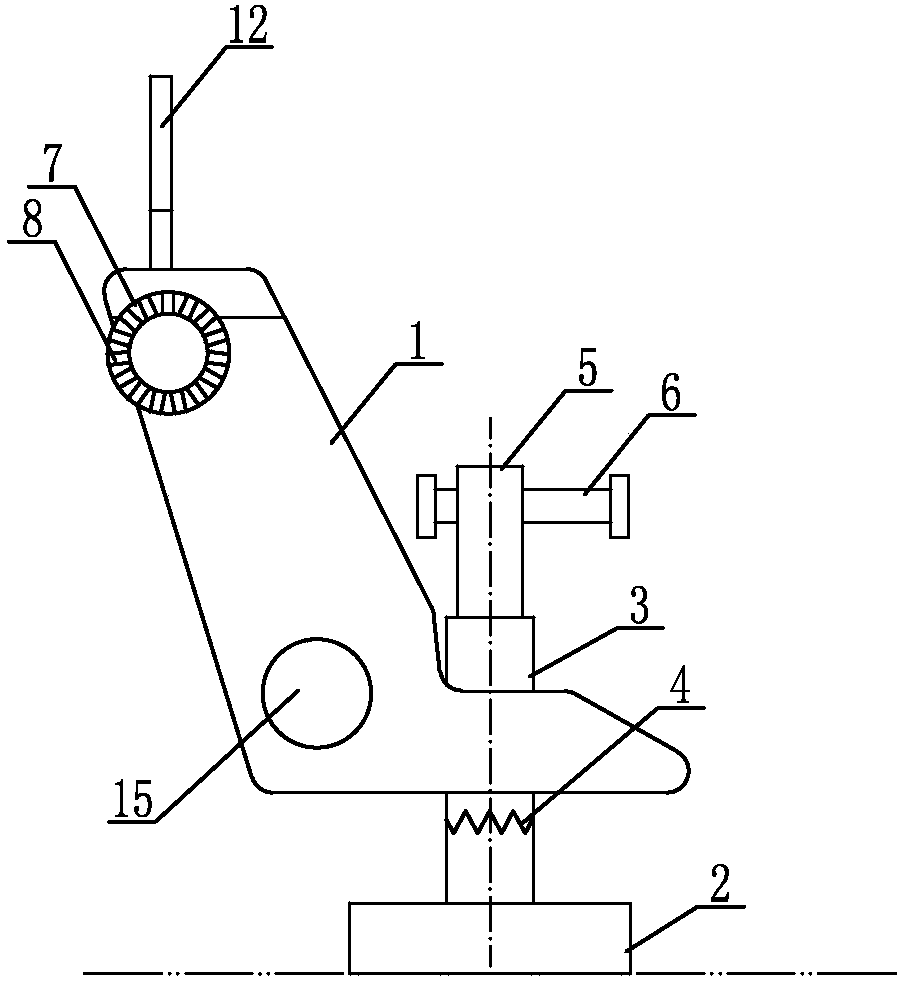 Handrail installation device of field management machine