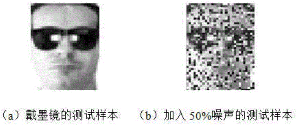 Sparse coding-based human face identification method