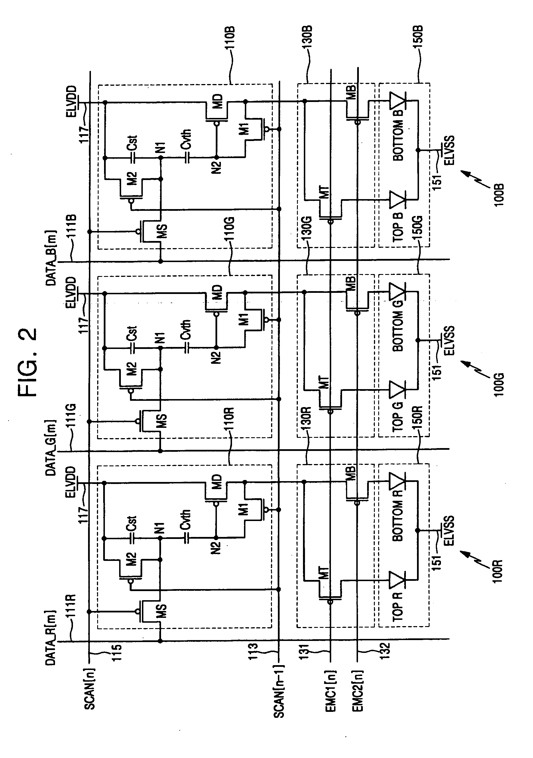 Dual emission organic light emitting display device and method of driving the same