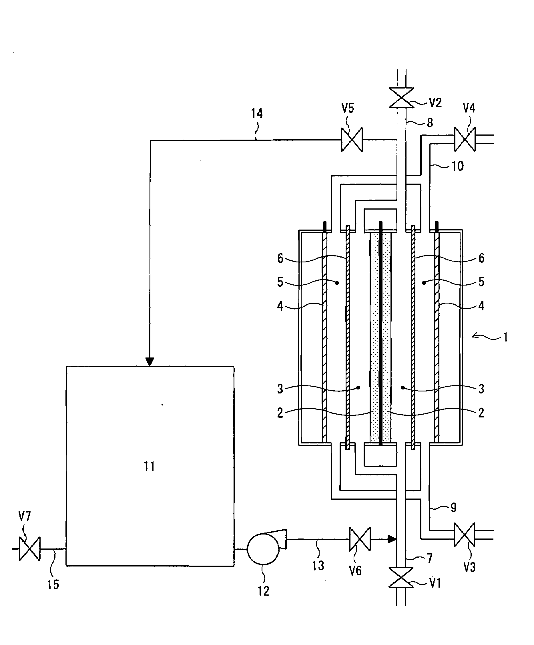 Method for recovering performance of electrolyzer for use in production of polysulfide and method for stopping  holding electrolyzer