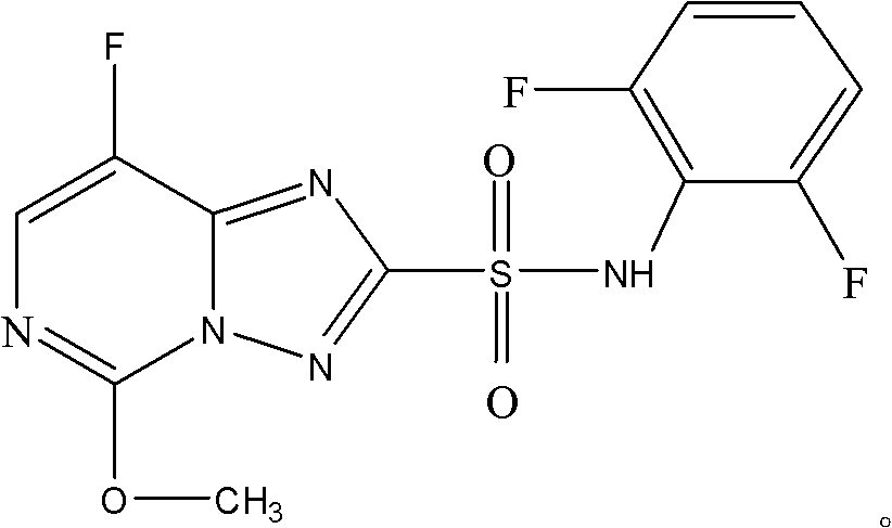 Compounded composition containing tribenuron-methyl and florasulam