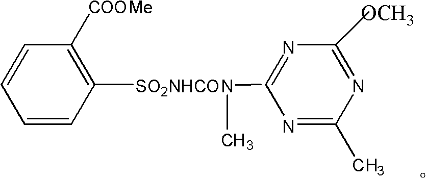 Compounded composition containing tribenuron-methyl and florasulam