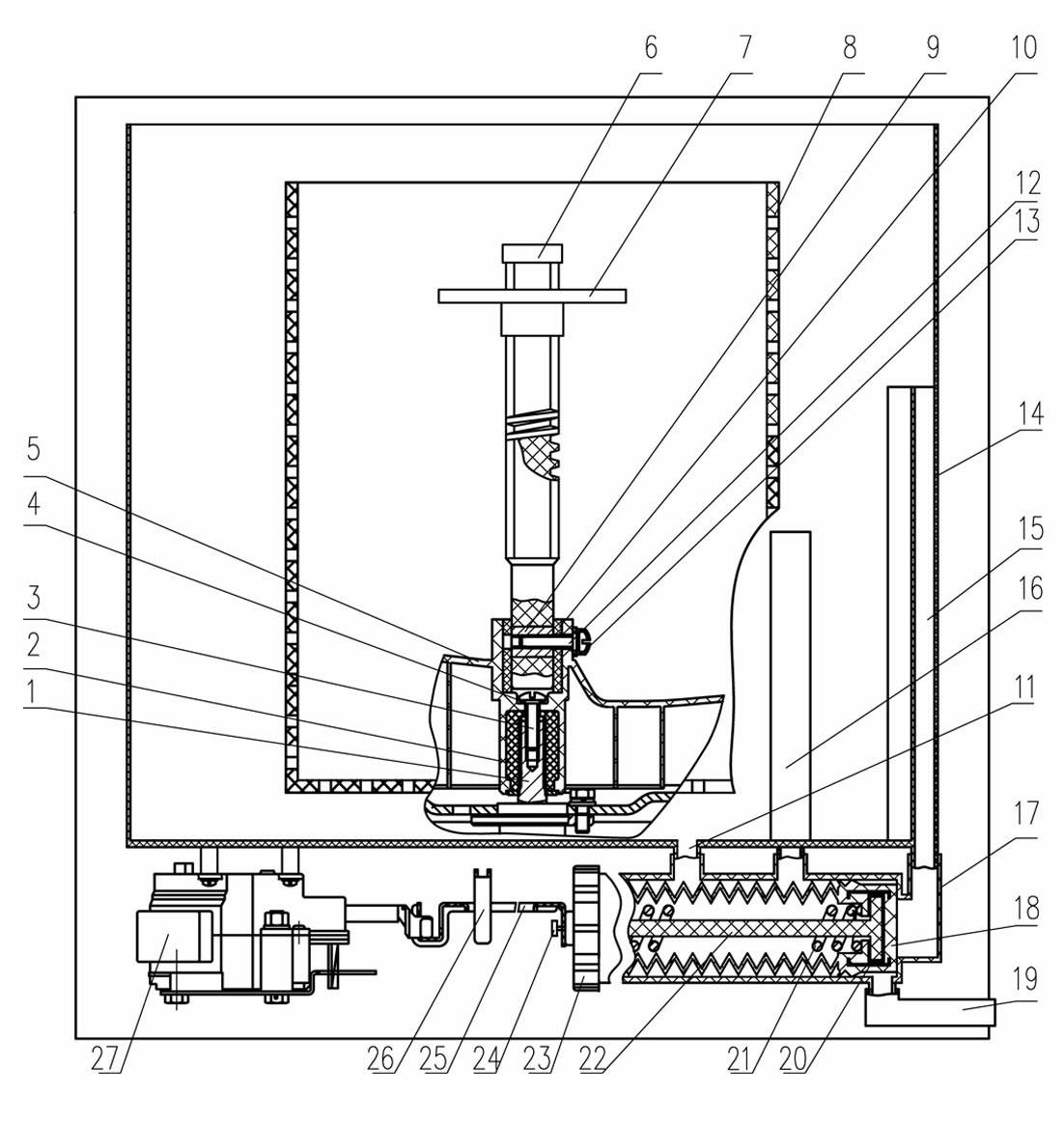 Full-automatic washing machine for removing fluff and suspended matters and washing method thereof
