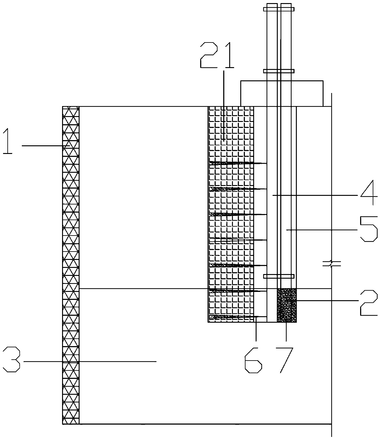 Construction device for floor support with ribbed trough