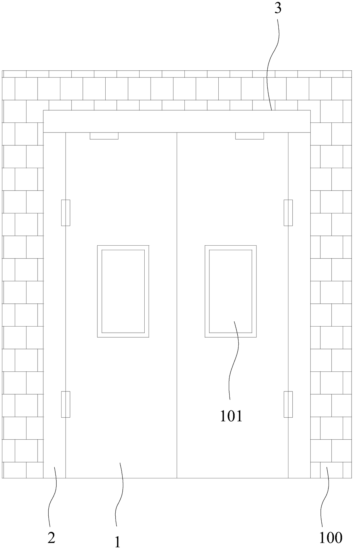 Fire-proof door structure
