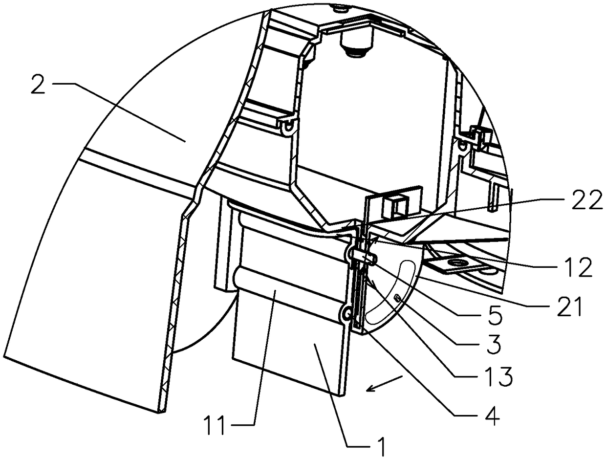 Grass height detection device and mower