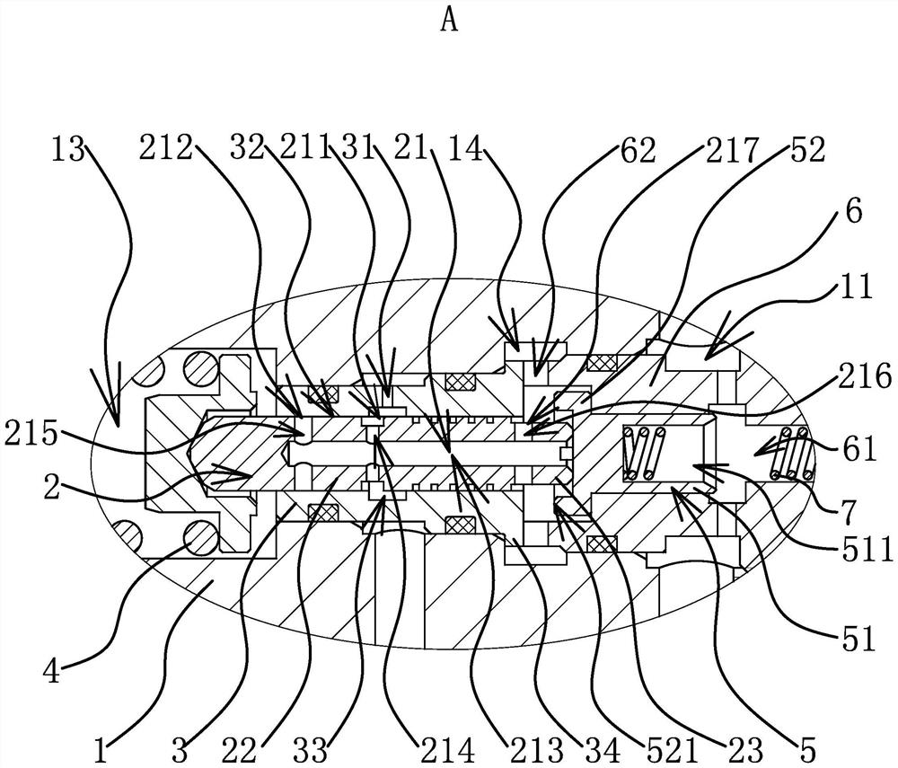 Pressure control structure of prefill valve