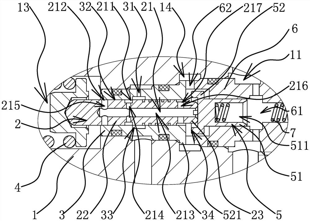 Pressure control structure of prefill valve