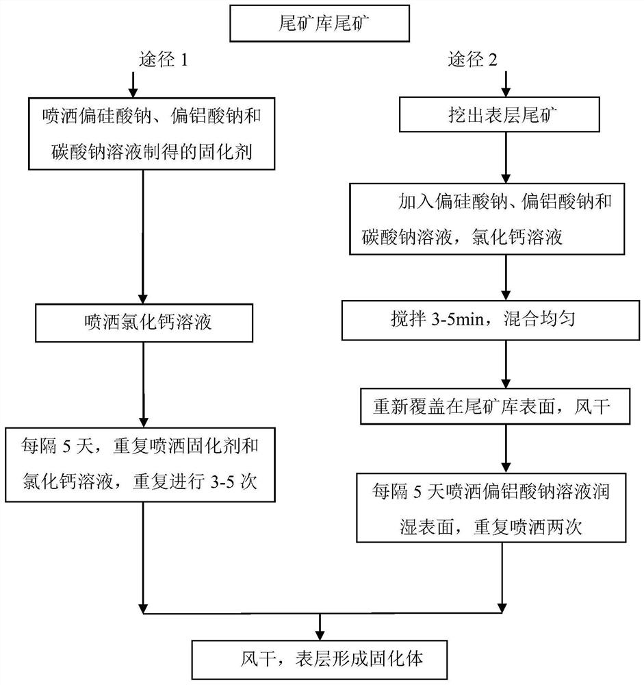 A kind of fine-grain tailings surface curing agent and its application method