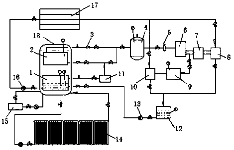 Solar and air energy combined power generation system and refrigeration, power generation and heating method thereof