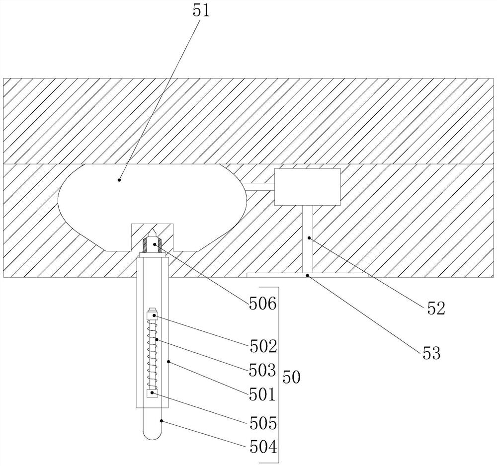 An access control card swiping device with retractable function to prevent pinching and spraying