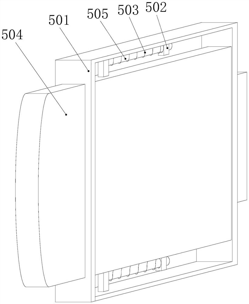 An access control card swiping device with retractable function to prevent pinching and spraying
