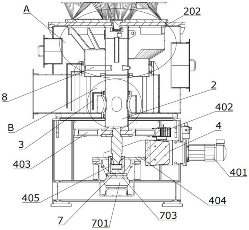 Thermal oxidation rotary valve for waste gas treatment