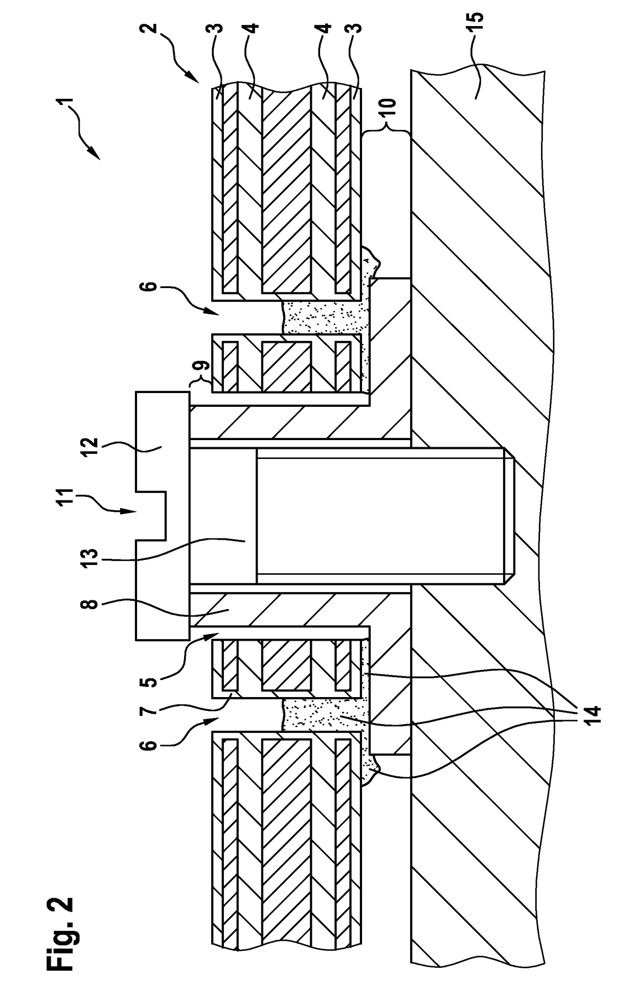 Contact arrangement, preferably for a power electronics system