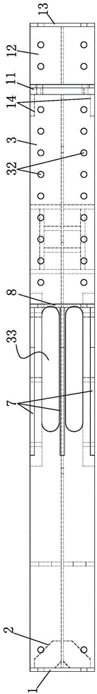 A steel strand anchor installation device and its connecting parts
