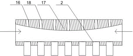 An air duct for copper wire water treatment