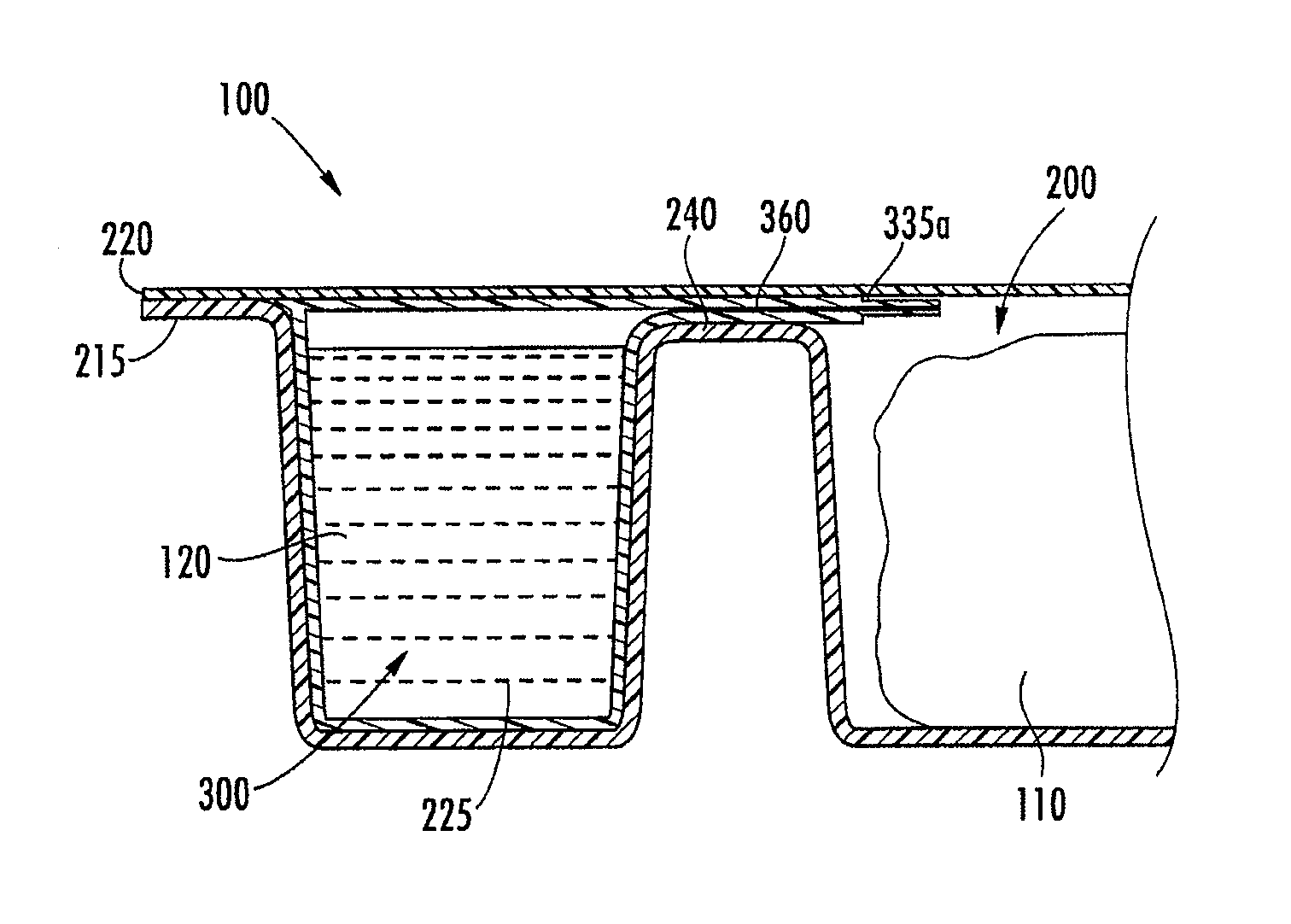 Package assembly for on-demand marination and method for providing the same