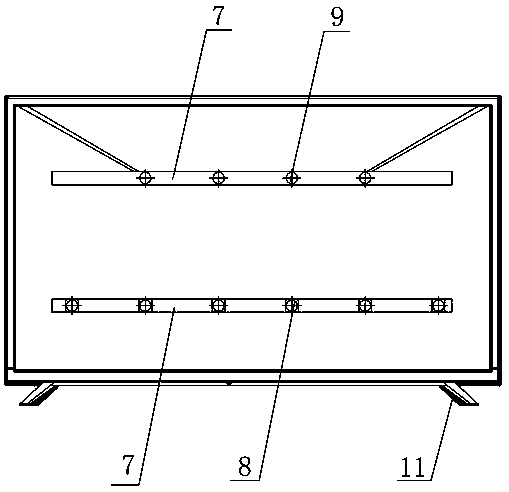 Direct type liquid crystal TV with variable light-mixing distance