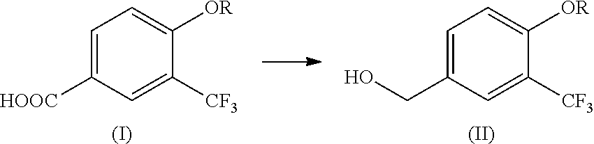 4-alkoxy-3-(trifluoromethyl)benzyl alcohol production method