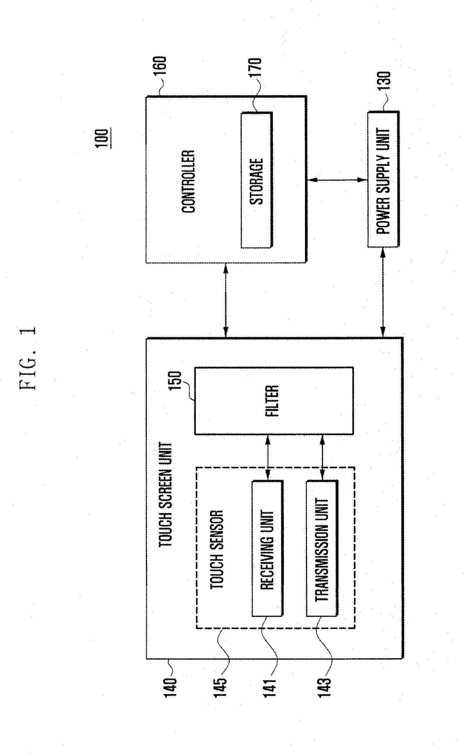 Electronic pen input recognition apparatus and method using c-type touch screen panel (TSP)